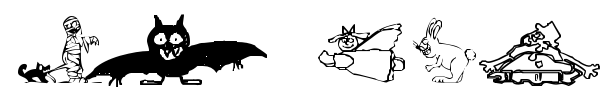 KR Silly Art font preview